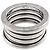 Bulgari Bague Bvlgari B-ZERO1 à 4 bandes en or blanc 18K - vue 3