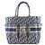 Borsa Christian Dior Oblique Catherine Tote M1279ZRIW Blu