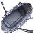 Borsa Christian Dior Oblique Catherine Tote M1279ZRIW Blu - vista 9