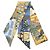 Hermès Twilly Animapolis Ribbon Scarf Multicolor Verde Amarillo