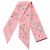 Hermès Twilly Les Cles a Pois Ribbon Scarf Rosa