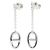 Hermès Pendientes de botón Hermes Farandole Plata