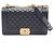 Borsa a tracolla Chanel Boy in pelle di vitello martellata nera Nero