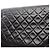 Borsa a tracolla Chanel Large Matelassé in pelle d'agnello nera Nero - vista 11