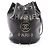 Borsa a tracolla Chanel Deauville con coulisse Nero