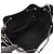 Borsa a tracolla Chanel Deauville con coulisse Nero - vista 3