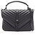 Borsa a mano 2-Way in pelle nera Yves Saint Laurent Nero