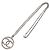 Collar Chanel C22C Coco Mark Plata - vista 2