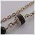 Collar Chanel C25B Coco Mark Negro Blanco Dorado - vista 7