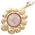 Collier pendentif long Chanel I26C Coco Mark Multicolore Doré - vue 2