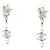 Timeless Chanel Coco Mark Star Swing B20P Clip Earrings Silvery White - view 2
