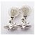 Timeless Chanel Coco Mark Star Swing B20P Clip Earrings Silvery White - view 5