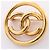 Timeless Spilla Chanel Vintage Coco Mark D'oro - vista 7