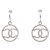 Orecchini a goccia Chanel Coco Mark C22C Silver Argento