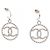 Orecchini a goccia Chanel Coco Mark C22C Silver Argento - vista 3