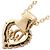 Christian Dior Halskette mit vergoldetem Herz-Logo Golden - Ansicht 2