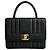 Classique Chanel Jumbo Kelly Sac à Rabat Vertical Cuir Caviar Noir Bijouterie dorée