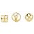Pendientes de botón Louis Vuitton Crazy in Rock Gold Dorado