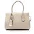 Borsa Tote Tod's Note Shopping a due manici con zip Beige