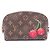 Louis Vuitton Monogram Cherry Pochette Cosmetic PM Marrone Rosso Multicolore