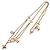 Colar Louis Vuitton LV Floragram Branco Dourado - vista 3