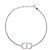 Bracciale con ciondolo logo CD Christian Dior Argento