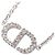 Collana Christian Dior Dior CD Logo Argento
