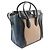 Céline  mala de mão Celine Luggage Mini Shopper Preto Azul Bege - vista 2