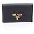 Portacarte in pelle nera Prada Nero