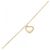 Autre Marque Bracciale con ciondolo Open Heart Tiffany D'oro