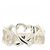 Autre Marque Anillo Tiffany Triple Loving Heart Plata - vista 2