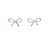 Autre Marque Boucles d'oreilles puces Tiffany Bow Argenté
