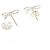 Autre Marque Boucles d'oreilles puces Tiffany Bow Argenté - vue 3