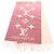 Bufanda de cachemira Louis Vuitton Reykjavik Gradient Monogram Rosa Beige