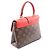 Louis Vuitton Rocky BB 2-Way Handtasche Braun Rot - Ansicht 2