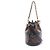 Sac à main Louis Vuitton Canoe Marron Noir Monogramme