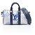 Borsa a mano 2 vie Louis Vuitton Keepall XS Bianco Multicolore Blu navy