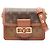 Louis Vuitton Dauphine Mini Monogram Reverse Shoulder Bag Marrone Beige