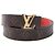 Louis Vuitton Ceinture LV Initials Monogram Reversible Leather Belt Castaño Roja Monograma