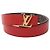 Louis Vuitton Ceinture LV Initials Monogram Reversible Leather Belt Castaño Roja Monograma - vista 5
