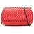 Borsa a tracolla Bottega Veneta Intrecciato in pelle rossa