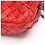 Borsa a tracolla Bottega Veneta Intrecciato in pelle rossa - vista 8