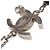 Chanel CC Kleeblatt Anhänger Kette aus Metall mit Emaille Silber - Ansicht 4