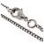 Chanel CC Kleeblatt Anhänger Kette aus Metall mit Emaille Silber - Ansicht 5