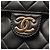 Bolsa de Ombro Chanel Matelassé Single Flap com fecho push-lock Preto - vista 9