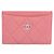 Chanel Kartenetui aus rosa Lammleder Pink