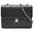 Chanel Mini Matelassé 20 Schultertasche Schwarz
