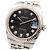 Rolex Datejust Damenarmbanduhr mit schwarzem Zifferblatt - Ansicht 3