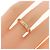 Bague de mariage Cartier C en or rose Doré - vue 3