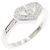 Anello Cartier C Heart in oro bianco e diamante D'oro